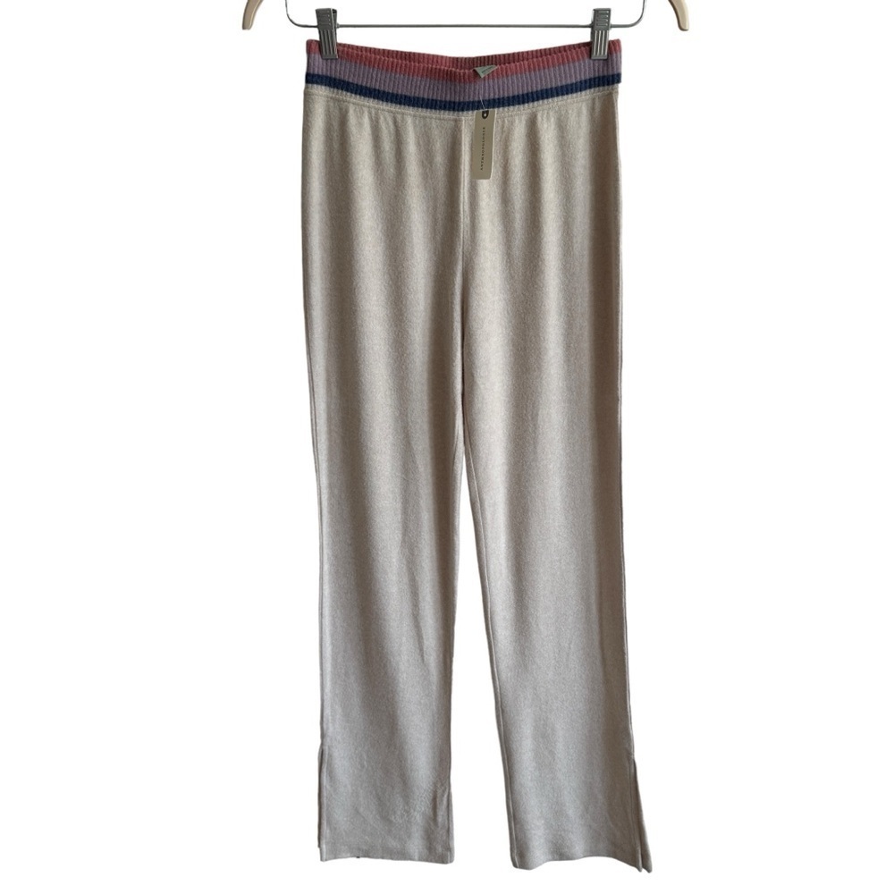 NWT Saturday Sunday Cozy Striped Waistband Sweatpants, Size XS
